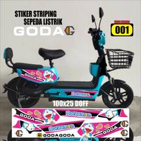 Gambar Stiker Striping Sepeda Listrik GODA Variasi ARS003 DORAEMON Doff/Glossy Semua Ready dari IEU TEH BU MARIAM38 undefined 5 Tokopedia