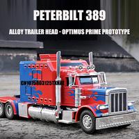 Gambar NEW 1:24 Peterbilt 389-Optimus Prime Prototype Alloy Trailer Head Car Model Diecasts Toy With Sound and Light - tractors-with b dari Rindy Sulu undefined 1 Tokopedia
