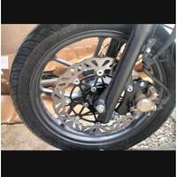 Gambar PIRINGAN DISK CAKRAM HONDA BEAT VARIO SCOOPY UKURAN LEBAR 260 MM PLUS BREKET MODEL MOS KTC - BULAT HITAM 260 BEAT dari SHINE STORE. undefined 5 Tokopedia