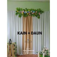 Gambar Dekorasi lamaran paket backdrop tunangan wedding akad simple ukuran 2,5 meter - HIJAUBOTOL, SUPERHEMAT dari R1mb4 Ray4 undefined 3 Tokopedia