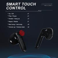 Gambar GROTIC Headset Bluetooth HD Audio Stereo Sound Cool Lighting TWS Earphone Wireless JS58 dari gaayatri undefined 4 Tokopedia