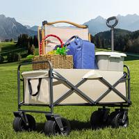 Gambar Heavy Duty Large Capacity Folding Wagon Shopping Beach Garden Pull Trolley Collapsible Folding Outdoor Portable Utility Cart dari seff undefined 1 Tokopedia