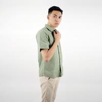 Gambar Dbritano Kemeja Pria Polos Hijau Sage Lengan Pendek 22424 - XL dari Dbritano Official Store undefined 4 Tokopedia