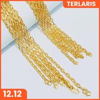 Gambar KRD03 Grosir Kalung Rantai Ukir Gold Panjang 45cm Lebar 5mm dari Pohung Store undefined 5 Tokopedia