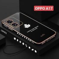Gambar Case Hp Oppo A17k A17 Silikon Robot Kulit Leather Motif Maple Daun Tali Lanyard Black Soft Casing Handphone GiftsStore1 - CAMERA PRO, A17/A17K dari GiftsStoreID undefined 1 Tokopedia