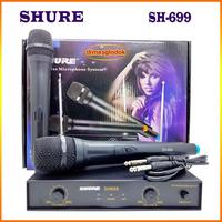 Gambar Mik Wireless SHURE SH 699 Microphone Tanpa Kabel Double Mic 2 Mic Vokal Karaoke Shure sh699 UHF (Nirkabel) dari A-SOUND undefined 2 Tokopedia