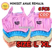 Gambar PAKET 6 PCS Miniset Putih Wanita Anak Remaja SD SMP SMA Size L XL Elite - 6 PCS SIZE L, Putih dari indozone undefined 4 Tokopedia