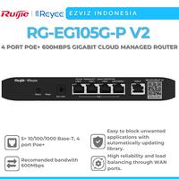 Gambar RUIJIE REYEE RG-EG105G-P V2 4 PORT POE+ 600MBPS GIGABIT CLOUD MANAGED ROUTER dari EzvizIndonesia undefined 1 Tokopedia