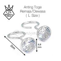 Gambar WTS- Anting Perak Toge Asli 925 Bersertifikat / Anti Karat Gatal / Bayi Remaja Dewasa Lapis Emas Putih - Queensya Silver - XS dari dariusani undefined 5 Tokopedia