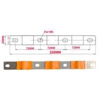 Gambar Flexible Busbar 300A 200A 56MM 74MM Bus Bar Copper Loose Protector with Isolation Battery Connector Conductive Band Elliptic dari ANI WAEE76 undefined 5 Tokopedia