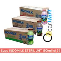 Gambar Susu INDOMILK BOTOL 1 Dus 190ml isi 24 susu steril - Stroberi, 1/2 Dus isi 12 dari ShakiraMART undefined 1 Tokopedia