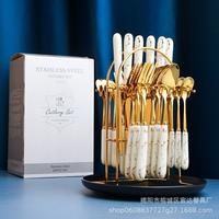 Gambar Sendok Garpu Marble Set - Arya Cutlery set - Sendok makan Garpu Set dari gilangsun undefined 4 Tokopedia