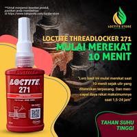 Gambar LEM BAUT TAHAN PANAS DAN GETARAN LOCTITE 271 THREADLOCKER 50ML dari TISA SELLER ONLINE undefined 3 Tokopedia