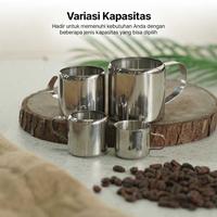 Gambar Gelas Stainless Stenlis Steel Tahan Panas Dingin Murah Latte 3 5 Oz - 5 Oz dari WONGSOWANGI undefined 5 Tokopedia