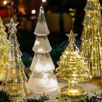 Gambar Christmas Decoration Crystal Glass Tree Ornament with LED | Pohon natal kaca - CMH0069 - Variant Seri D dari Mamasan Co Homewares Jakarta undefined 1 Tokopedia