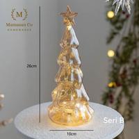 Gambar Christmas Decoration Crystal Glass Tree Ornament with LED | Pohon natal kaca - CMH0069 - Variant Seri D dari Mamasan Co Homewares Jakarta undefined 5 Tokopedia