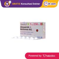 Gambar Amaryl M 1 mg/250 mg 10 Tablet - Diabetes - Halodoc dari Apotek Halomedika Kp Rambutan undefined 1 Tokopedia