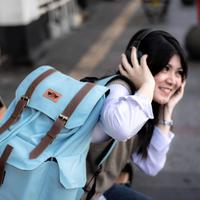 Gambar MARAWA Harade Gaia - Cyan Tas Ransel Laptop Serut Handmade dari Marawa Handmade undefined 4 Tokopedia