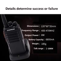 Gambar ham radio hf transceiver mini Walkie talkie 8w baofeng  ppt wolkie tokie 400-470MHz scanner radio Communication Two Way Radio dari TRULINK Store undefined 4 Tokopedia