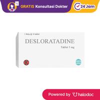Gambar Desloratadine 5 mg 10 Tablet - Obat Alergi - Halodoc dari Apotek Halomedika Rancasari undefined 1 Tokopedia