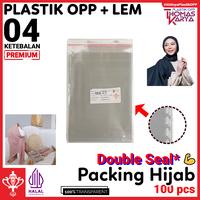 Gambar Plastik Jilbab 18x25 20x30 20x15 isi 100 OPP Ziplock Doff Klip Zipper Hijab Segi Empat Bergo Paris - 17x30 dari Thomas Plastik undefined 4 Tokopedia