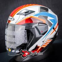 Gambar BEST SELLER!! ZEUS Helm ZS611 PATTERN | WHITE TT29 GRAY RED | ZS 611 DOUBLE VISOR - STANDAR, M dari Hawai Store 27 undefined 3 Tokopedia