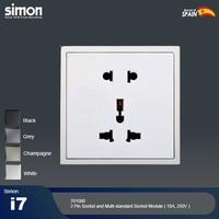 Gambar SIMON i7 2 Pin Socket and Multi-standard Socket Module 701080 - Black dari Graha Listrik Electric undefined 1 Tokopedia