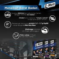 Gambar 12 Days Gain Mass Package: L-Men Gain Mass Chocolate 500Gr Promo dari Quickly Click undefined 5 Tokopedia