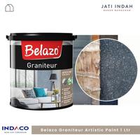 Gambar BELAZO GRANITEUR Cat Spesial Efek Batu Granit 1 Ltr - Black Galaxy dari Jati Indah Bahan Bangunan 2 undefined 1 Tokopedia