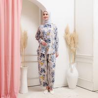 Gambar Lalucuku Colletion Series Pajamas Piyama Tie Dye/Set Baju Tidur Wanita Lengan Panjang Kekinian dari savv savv seller undefined 3 Tokopedia