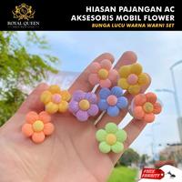 Gambar Hiasan Pajangan Ac Aksesoris Dashboard Mobil Flower Bunga Lucu Warna Warni SET dari Trimitra Group undefined 4 Tokopedia