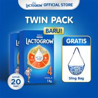 Gambar Premium- Nestlé LACTOGROW 4 Vanilla Susu Box 1Kg x 2pcs + Sling Bag dari triani store7 undefined 1 Tokopedia