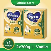 Gambar Paket 2 - Bebelac Gold Soya 3 Vanila Formula Soya Bubuk 700 GR dari adamair221 undefined 1 Tokopedia