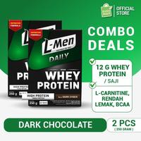 Gambar Twin Pack: L-Men Hi Protein Whey Daily Dark Chocolate dari Kinoyy1 undefined 1 Tokopedia