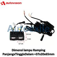Gambar Autovision Borneo USA Ultra Slim Laser Fog Light Putih 6000K Kuning 2800K Tipis Ramping Mini Lensa Biru Lampu Projie Kecil BiLED Sorot Kabut LED Mobil dari Long Corporation undefined 4 Tokopedia