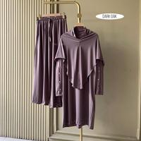 Gambar Sally_Scarf 3 in 1 Enola one set tunik, daily jersey ,setelan casual wanita muslim Celana Jilbab - Truffle dari sallyscarfofficial undefined 5 Tokopedia