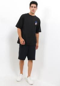 Gambar FILA Oversize Tee Pria Astro  -  Black. - XL dari FILA Official Store undefined 5 Tokopedia