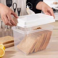 Gambar NEW Hygga Home KIYOMI Bread Container Storage Kontainer Roti Tempat Penyimpanan Makanan Serbaguna Kotak Roti Tawar Toast Box Transparent Toples Plastik Penyimpanan Makanan dari cempakka store undefined 2 Tokopedia