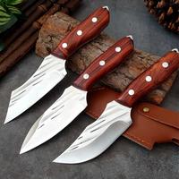 Gambar KNIFEZER Pisau Dapur Pemotong Daging Serbaguna Chef Knife Stainless Steel Gagang Kayu dengan Holster - KF W50 dari TimeMachineIndonesia undefined 1 Tokopedia