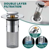Gambar Saringan Tutup Wastafel Penutup Lubang Cuci Piring Floor Drain Plug dari REVOSTORE Mart undefined 1 Tokopedia