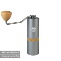 Gambar ZUL BEST QUALITY Adjustable Travel Coffee Grinder Manual with Stainless Steel Burr Grey dari zulehatobaco undefined 4 Tokopedia