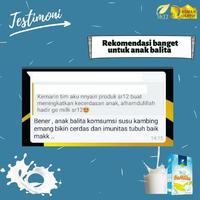 Gambar GO MILKU SR12/ SUSU KAMBING ETAWA/ UNTUK KESEHATAN TUBUH/ TULANG, JANTUNG, MELANCARKAN ASI dari Azizul899 undefined 3 Tokopedia