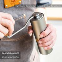 Gambar ZUL BEST QUALITY Adjustable Travel Coffee Grinder Manual with Stainless Steel Burr Grey dari zulehatobaco undefined 3 Tokopedia
