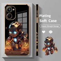 Gambar Glossy SoftCase Realme 10 4G 5G 10 Pro Plus 10T Realme 11 9 Pro Plus 9i Realmi 10Pro + 10Pro+ 9Pro 11Pro Real me  Case Casing HP  Lucu Phone Cesing Soft Cassing Kartun Hipster Iron Man  Cashing Aesthetic Sofcase Chasing Silikon glass kaca - Ungu, Realme 10 dari GiftsStoreID undefined 4 Tokopedia