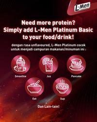 Gambar PTR Twin Pack: L-Men Platinum Basic Whey Protein Unflavoured 800gr dari Berkah J Official undefined 4 Tokopedia