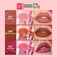 Gambar O.TWO.O Lip Tint Mini Size Matte Waterproof Long Lasting Lip - 01 Mist Pink dari Kado Grosir undefined 5 Tokopedia