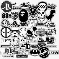Gambar 50 PCS Stiker Aesthetic Black And White Brand Distro Vinyl Waterproof Anti Air - Sticker Helm Buku Journal Koper Motor Casing HP Laptop Tumbler Botol Minum Sepeda IPad Tablet Polaroid - 574-ARTIC-MONKEY dari Stickit Up undefined 1 Tokopedia