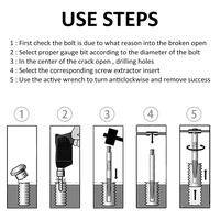 Gambar LN 11Pcs Damaged Screw Extractor Set Heavy Duty Stripped Bolt Extractor Kit Easy Out Screw Remover Tool for Broken Rusted Screws LN dari Alat Rumah Shope undefined 4 Tokopedia