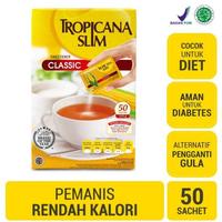 Gambar Tropicana Slim Pemanis Pengganti Gula Sweetener CLASSIC / DIABTX isi 50 Sachet - CLASSIC-50s dari bebepedia undefined 3 Tokopedia