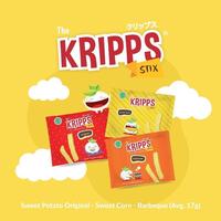 Gambar THE KRIPPS - Keripik Buah dan Sayur - Vegetable/Fruit Chips - Stixx - Snack Sehat No MSG dari Polimans Import undefined 1 Tokopedia